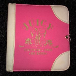 Very Rare Vintage Juicy Couture Binder with Pencil pouch Pink